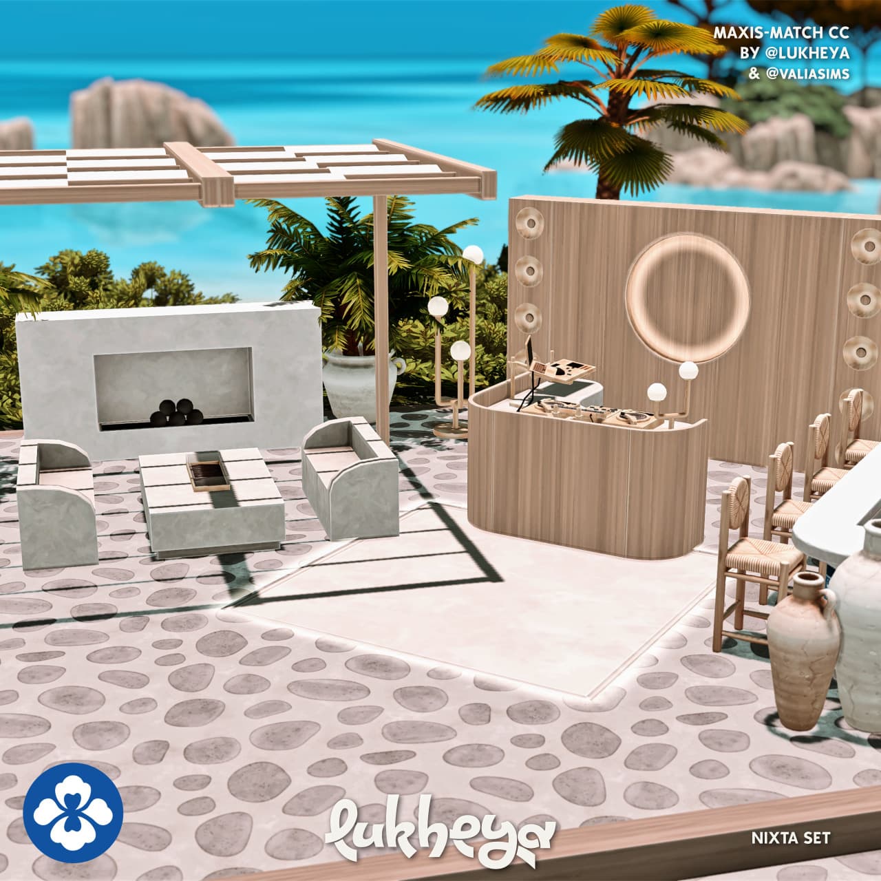 Скриншот мода Набор для патио Nixta backyard